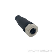 4 Pin A Code M12 Female Straight Connector